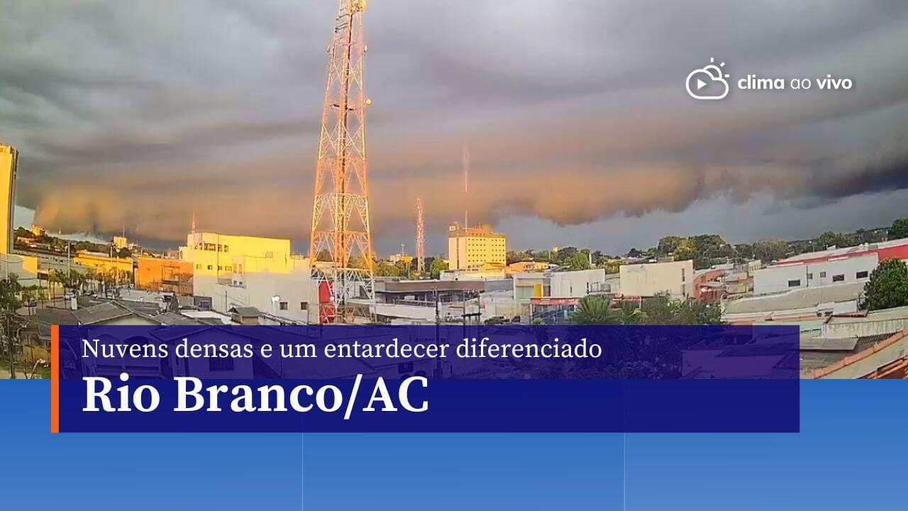 Formação de nuvens densas de chuva com o contraste da luz do sol, impressionam moradores de Rio Branco/AC - 25/03/24