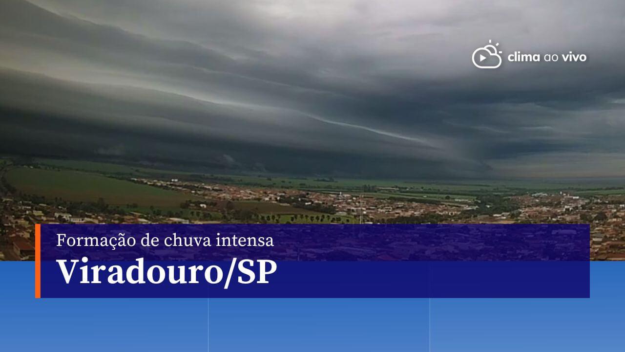 Formação de chuva intensa em Viradouro/SP - 30/03/24