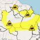 Alerta amarelo para temporais em parte da região Norte, Nordeste e MT
