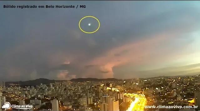 Bólido é registrado em Belo Horizonte / MG - 07/03/18