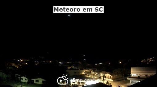 Câmeras registram meteoro em Santa Catarina - 20/09/20