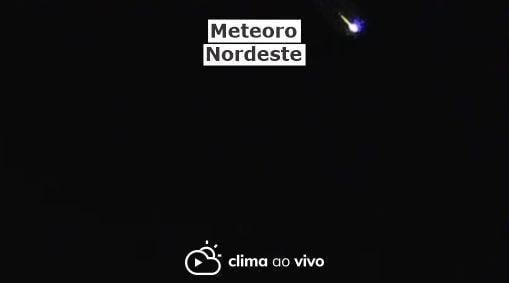 8 Câmeras registraram meteoro no Nordeste - 25/09/20