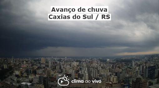 Câmeras registram avanço de chuva em Caxias do Sul / RS - 30/09/20