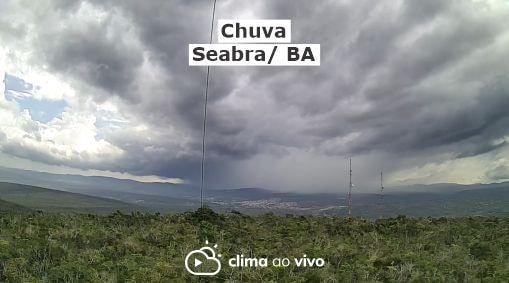 Câmeras registram avanço de chuva em Seabra/BA - 26/10/20