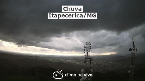 Avanço de chuva em Itapecerica/MG - 28/12/20