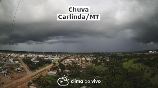 Evolução de chuva em Carlinda/MT na tarde desta quarta feira (20). Veja imagens exclusivas!