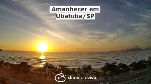 Maravilhoso nascer do sol em Ubatuba/SP nesta quarta-feira (27). Assista ao vídeo exclusivo!