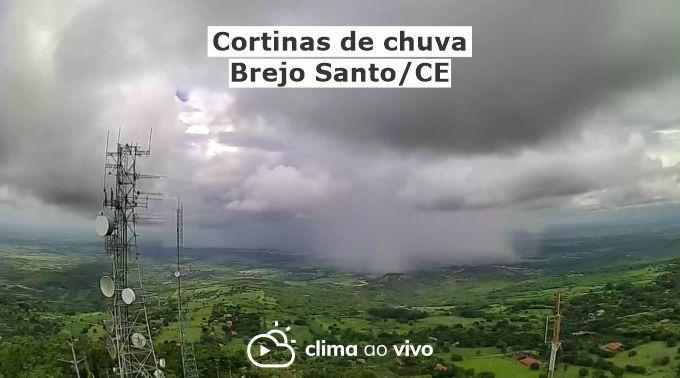 Cortina de chuva em Brejo Santo/CE, veja o vídeo exclusivo
