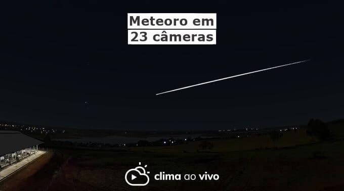 23 Câmeras registraram meteoro no RJ, MG, SP e ES - 22/03/21