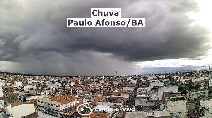 Passagem de chuva nos arredores de Paulo Afonso/BA - 10/05/21