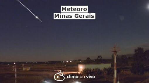 Meteoro cruza o céu de 7 cidades de Minas Gerais - 28/06/21