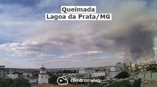 Câmeras registraram queimada por horas em Lagoa da Prata/MG - 07/07/21