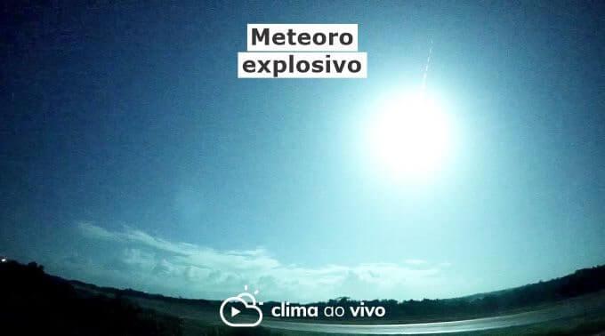 Meteoro explode no céu: 15 câmeras registraram o fenômeno - 15/07/21