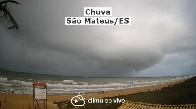 3 Câmeras registram avanço de chuva em São Mateus/ES - 02/09/21