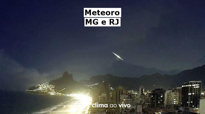 Meteoro cruza o céu de 3 cidades de MG e 1 do RJ - 29/09/21