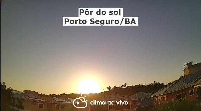 Belo pôr do sol em Porto Seguro/BA - 05/10/21