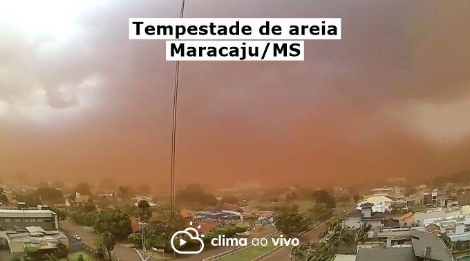 Tempestade de areia em Maracaju/MS - 15/10/21