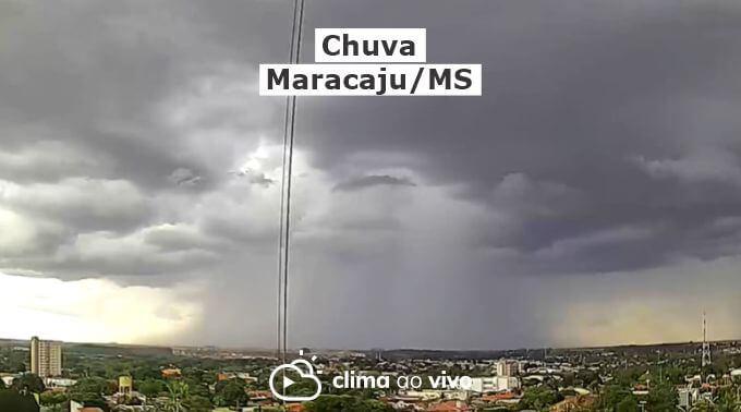 Evolução da chuva em Maracaju/MS - 28/10/21