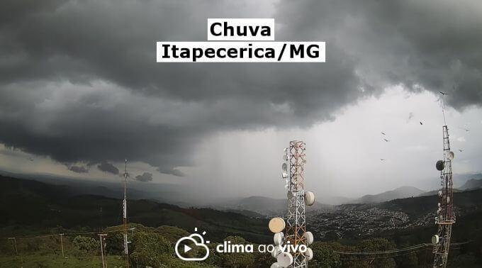 Chuva intensa caí sobre em Itapecerica/MG - 10/11/21
