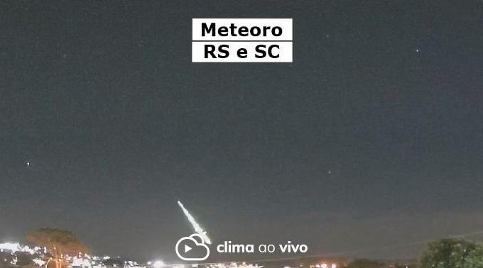 Meteoro que cruzou o céu do Paraguai pôde ser visto também em dois estados brasileiros - 19/12/21