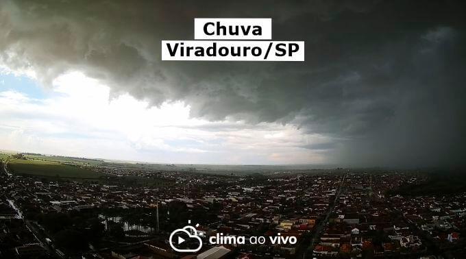 Passagem de chuva em Viradouro/SP - 28/12/21