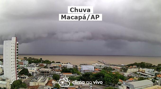 Avanço de chuva intensa sobre Macapá/AP - 29/12/21