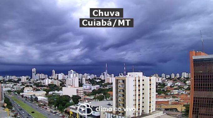 Formação de chuva em Cuiabá/MT - 05/01/22