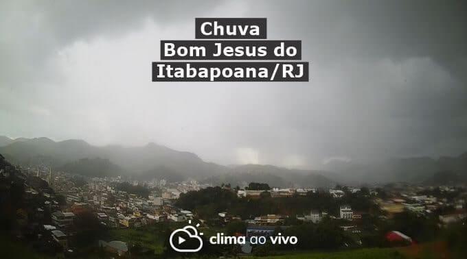 Avanço de chuva em Bom Jesus do Itabapoana/RJ - 12/01/22