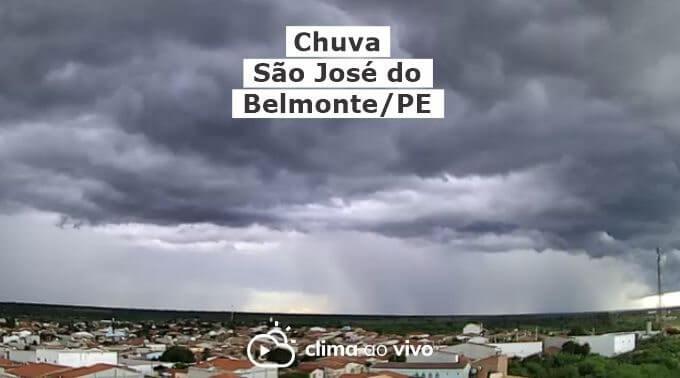 Passagem de chuva isolada em São José do Belmonte - 13/01/22