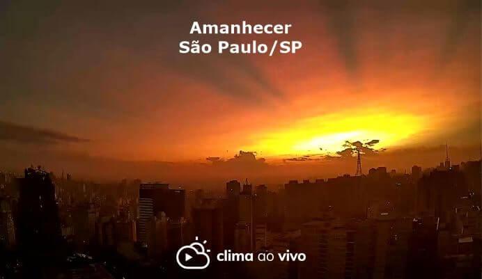 Belíssimo amanhecer em São Paulo/SP - 26/01/22