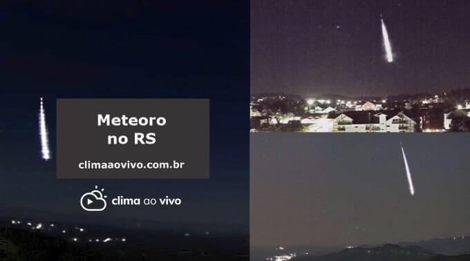 Meteoro deixa rastro luminoso no céu do RS - 24/02/22