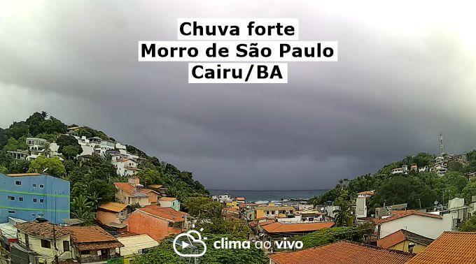 Avanço de chuva forte com ventania em Cairu/BA (Morro de São Paulo) - 04/03/22