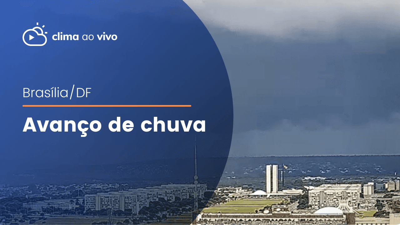 3 Câmeras registraram o avanço de chuva em Brasília/DF - 14/03/22