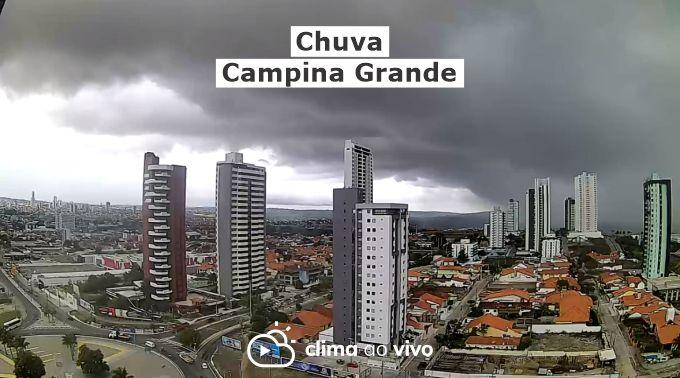 2 Câmeras registram avanço de chuva intensa em Campina Grande/PB - 14/03/22