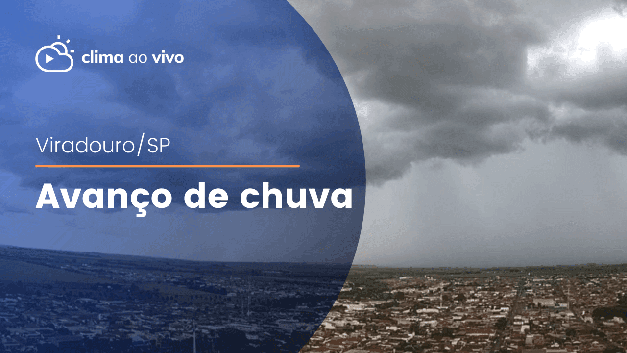 Avanço de chuva em Viradouro/SP - 16/03/22