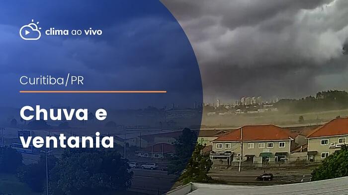 Chuva forte e rajadas de vento em Curitiba/PR - 30/03/22