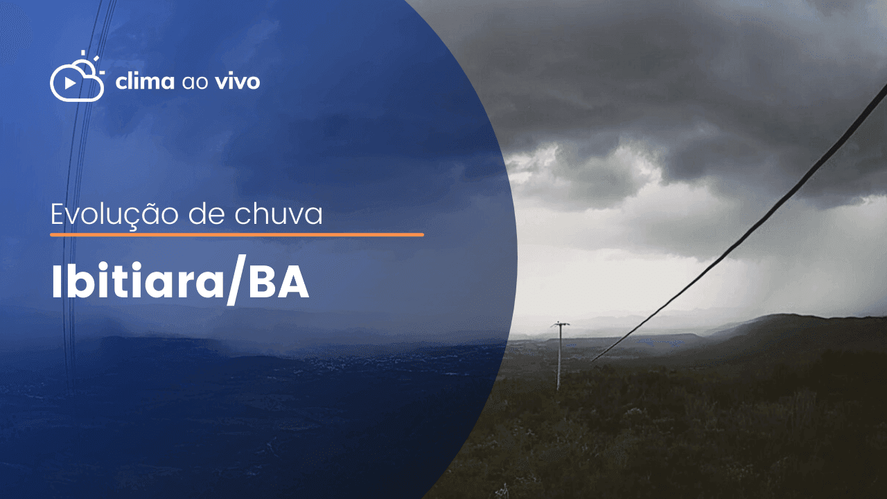 Evolução de chuva em Ibitiara/BA - 13/04/22
