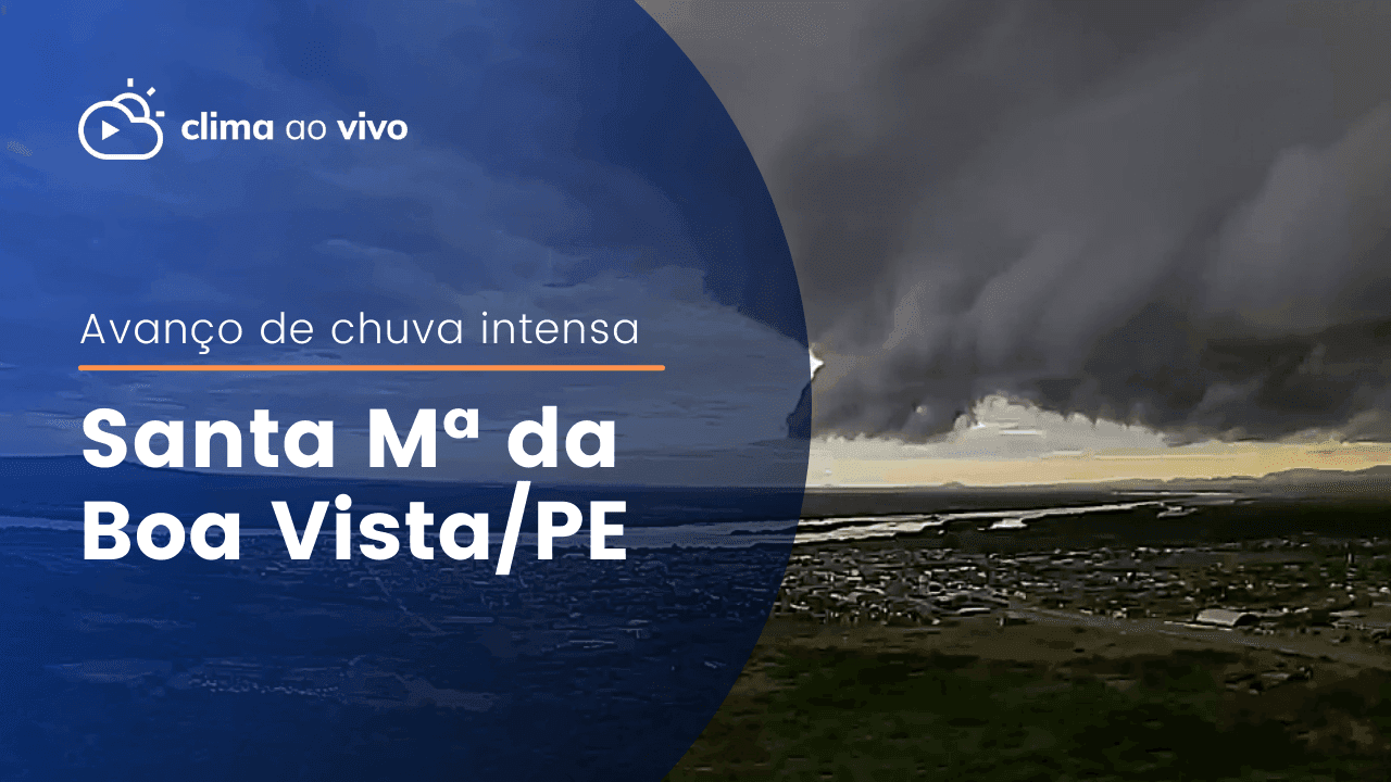 Avanço de chuva intensa em Santa Maria da Boa Vista/PE - 19/05/22