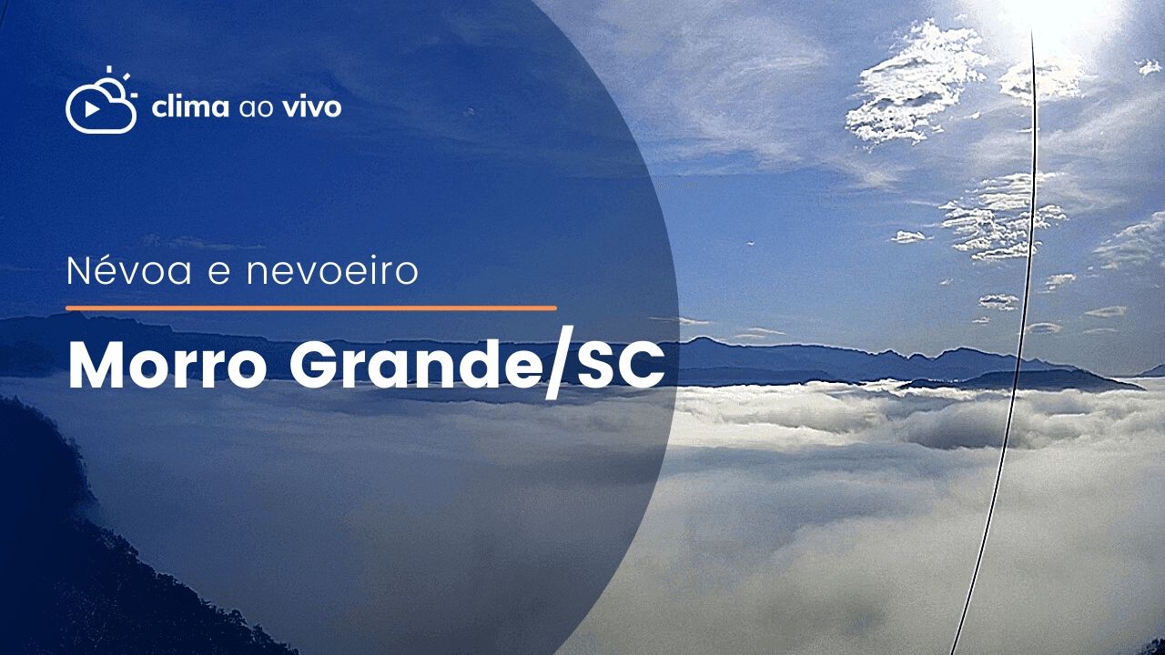 Nevoeiro cobriu Morro Grande/SC nesta manhã de segunda-feira - 04/07/22