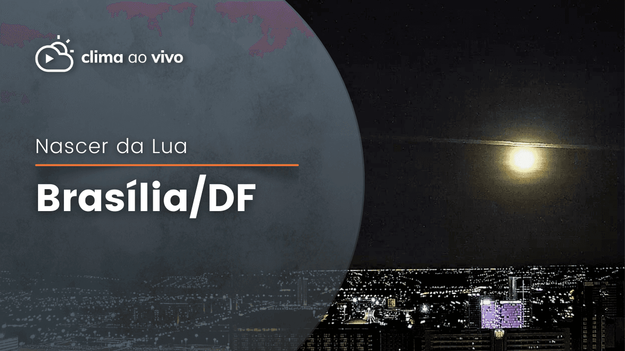 Nascer da Lua é destaque em Brasília/DF - 13/07/22