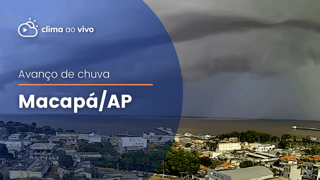 Avanço de chuva intensa em Macapá/AP - 10/08/22