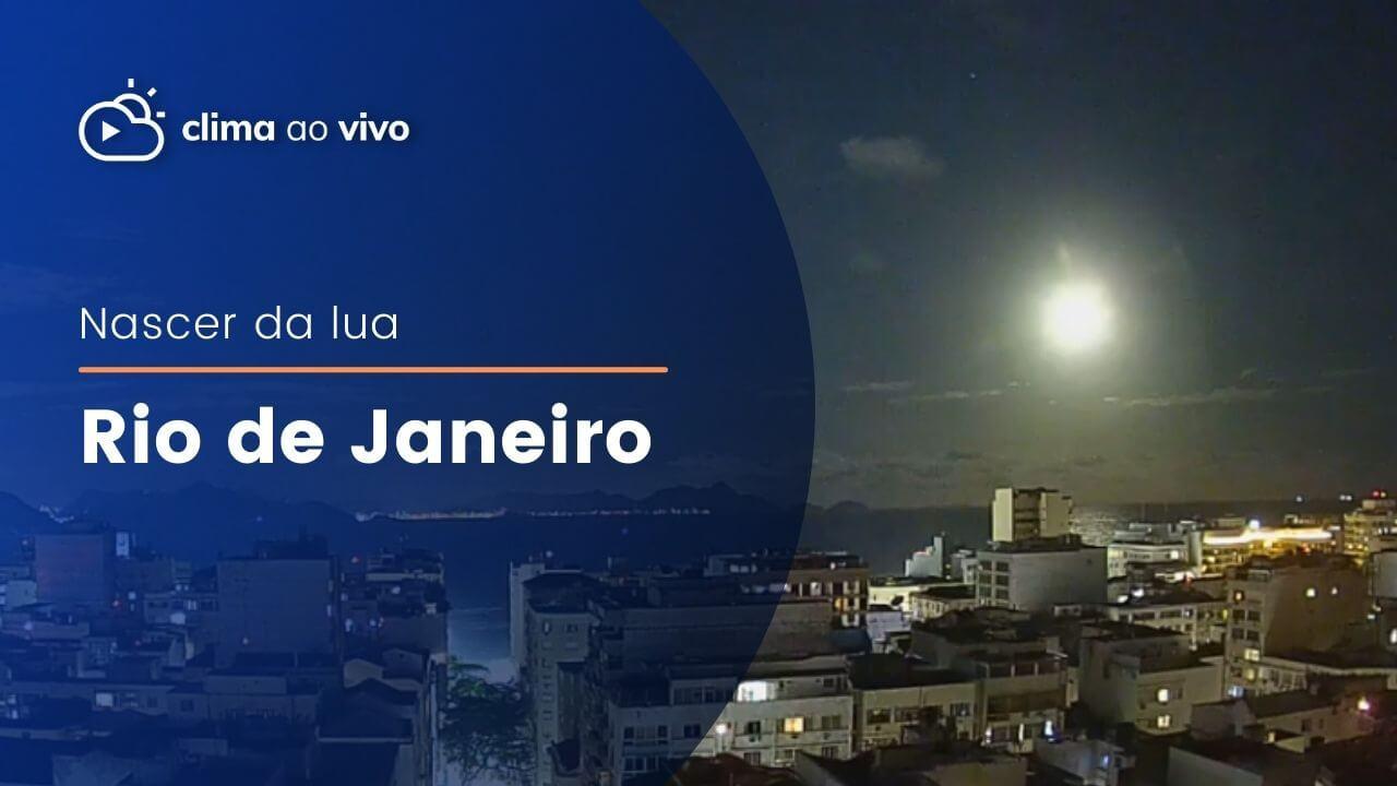 Lindo nascer da lua no Rio de Janeiro/RJ - 12/08/22