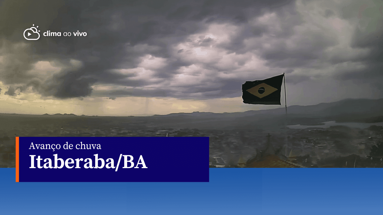 Avanço de chuva intensa em Itaberaba/BA - 14/12/22