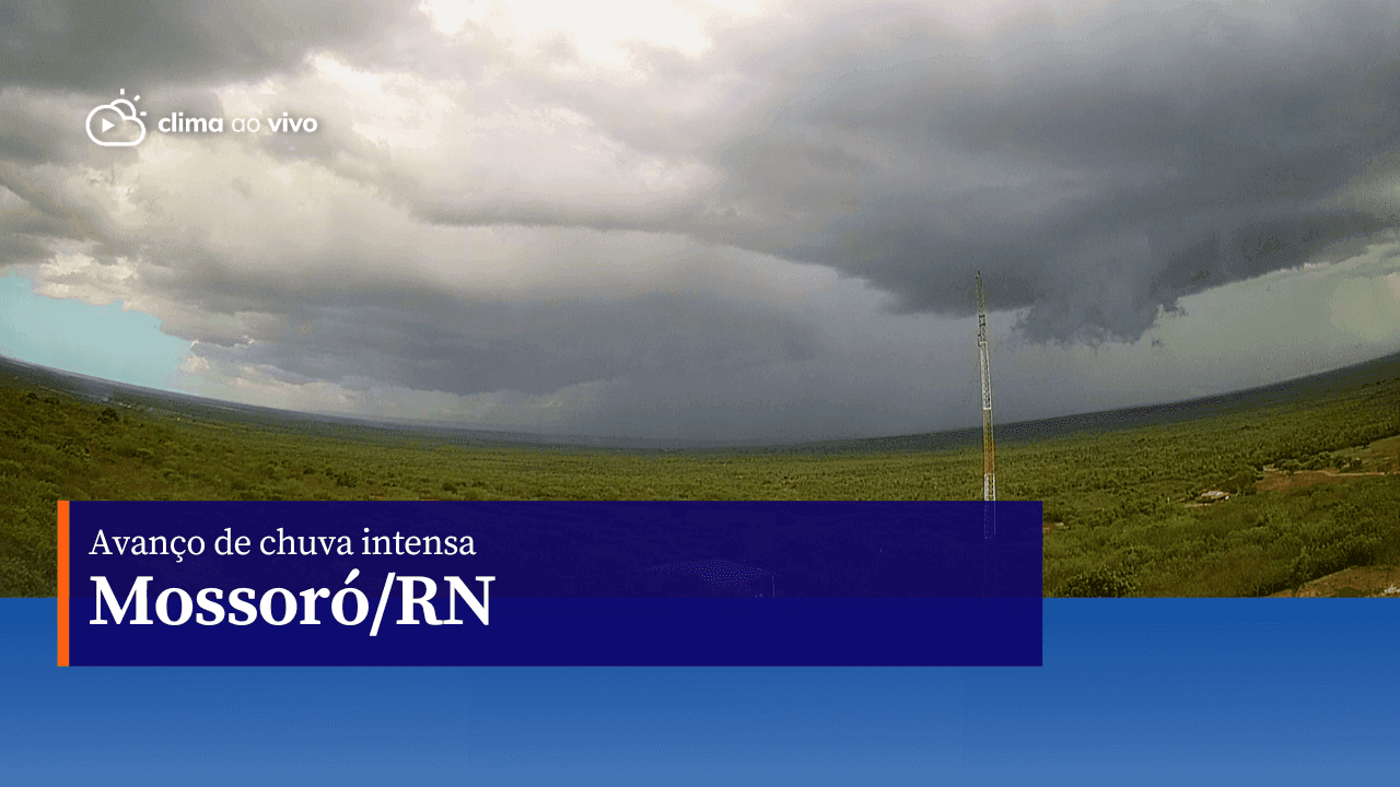 Avanço de chuva intensa em Mossoró/RN - 17/01/23