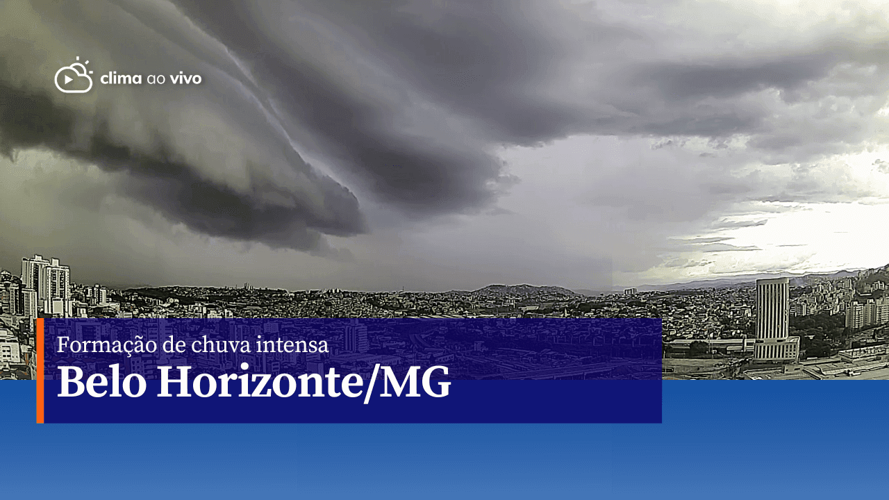 Formação de chuva intensa em Belo Horizonte/MG - 20/01/23