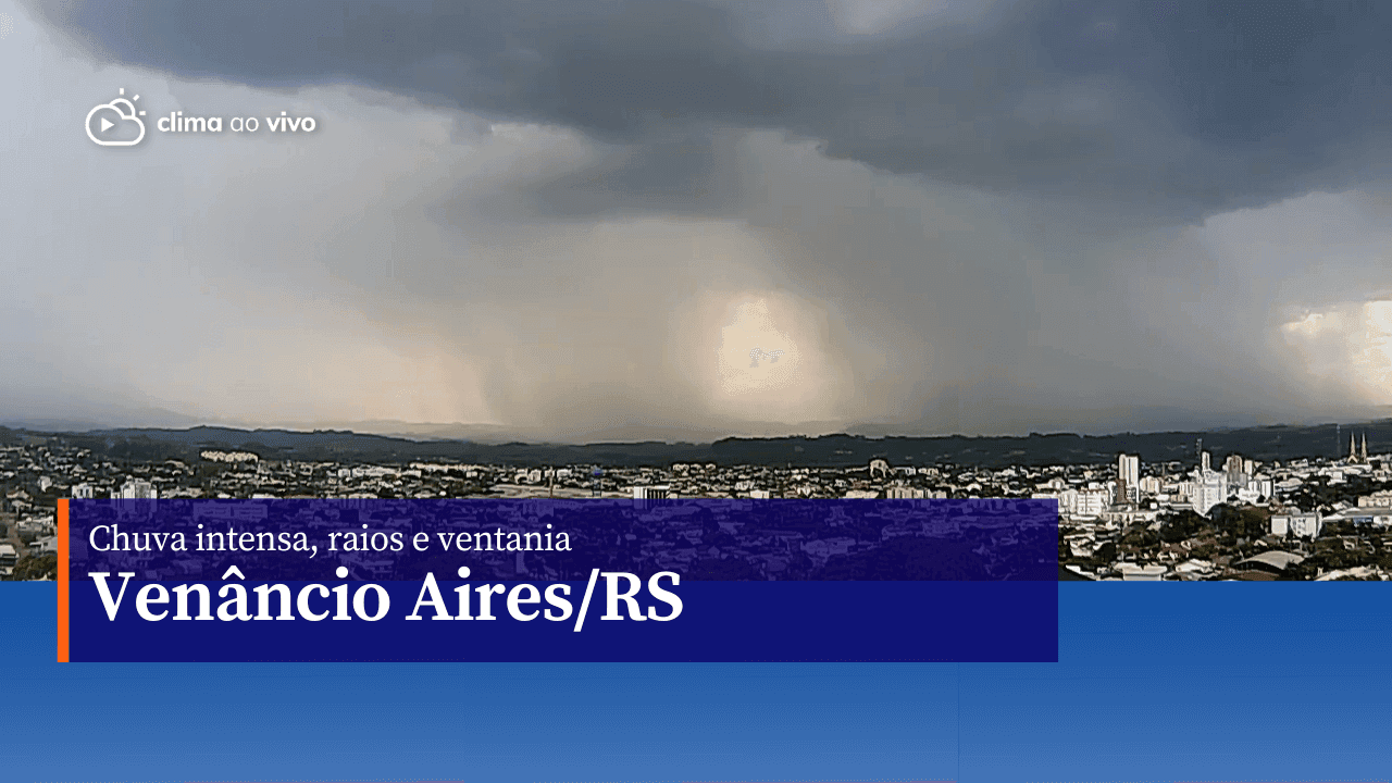 Chuva intensa, raios e ventania em Venâncio Aires/RS - 26/01/23