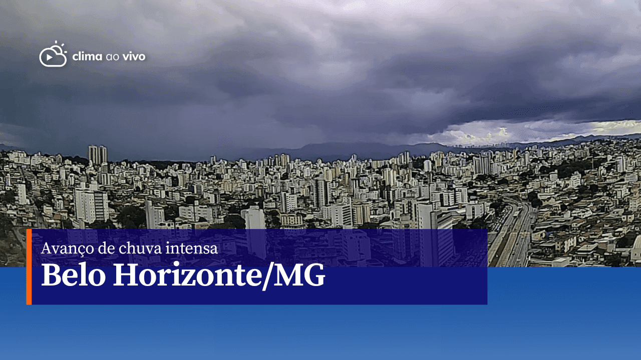 Avanço de chuva intensa em Belo Horizonte/MG - 26/01/23