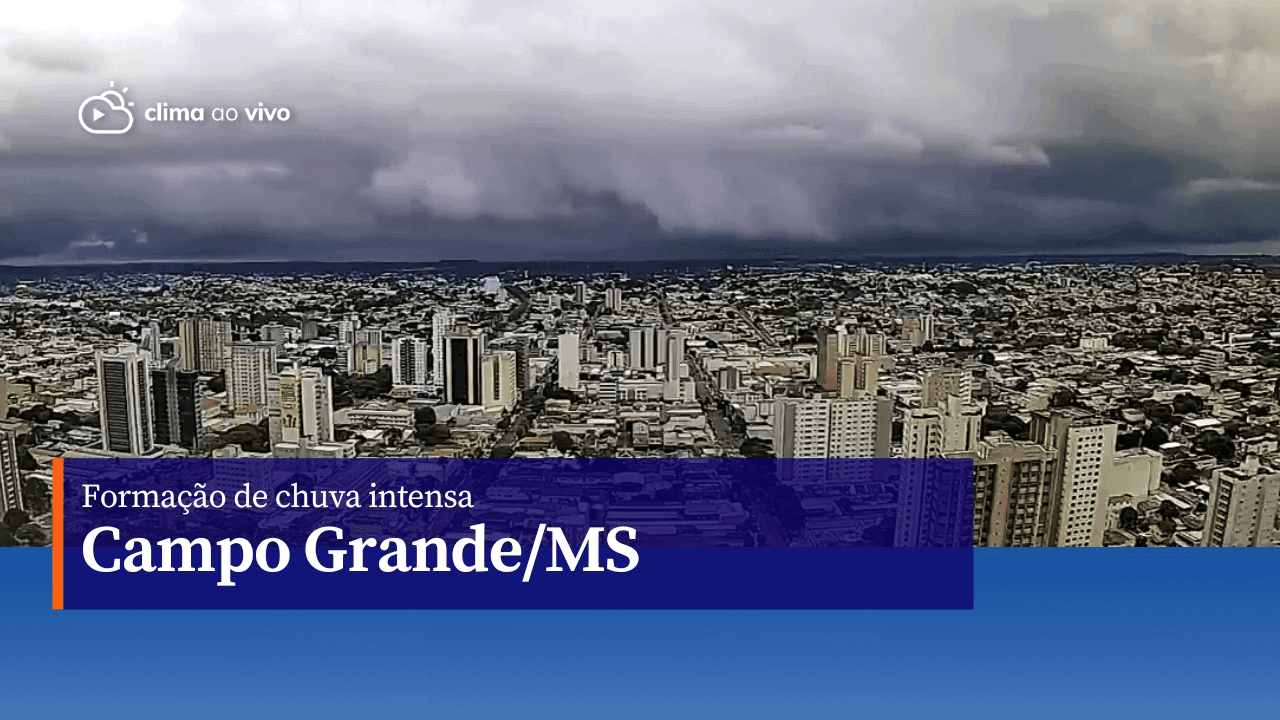 Formação de chuva intensa em Campo Grande/MS - 31/01/23