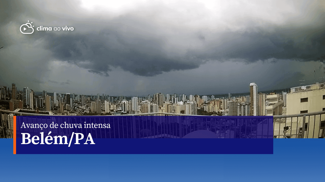 Avanço de chuva intensa em Belém/PA - 07/03/23