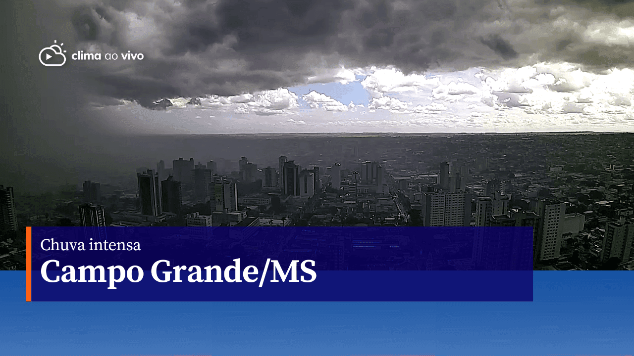 Avanço de chuva intensa em Campo Grande/MS - 08/03/23